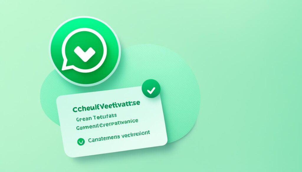 get green tick on WhatsApp business account